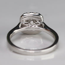 Load image into Gallery viewer, The Katie - Lab grown diamond halo ring in 14k white gold