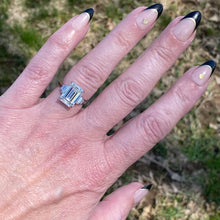 Load image into Gallery viewer, The Catherine - 5.56ct Emerald cut lab grown diamond ring in platinum