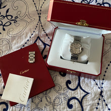 Load image into Gallery viewer, RETIREMENT SALE: Estate Cartier Ballon Bleu 36mm women’s watch with box and Cartier Cert
