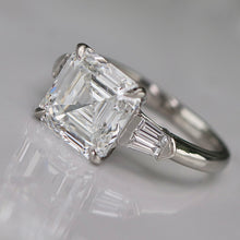 Load image into Gallery viewer, The Isabella - 4.50ct Asscher cut lab grown diamond ring in platinum
