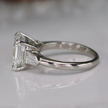 Load image into Gallery viewer, The Isabella - 4.50ct Asscher cut lab grown diamond ring in platinum