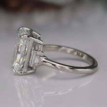 Load image into Gallery viewer, The Catherine - 5.12ct Radiant cut lab grown diamond ring in platinum