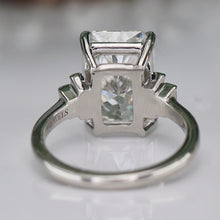 Load image into Gallery viewer, The Catherine - 5.12ct Radiant cut lab grown diamond ring in platinum