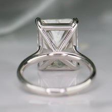 Load image into Gallery viewer, 10.04ct radiant cut lab grown H/VS1 diamond ring in 14k white gold