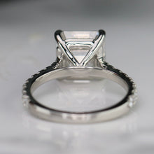 Load image into Gallery viewer, The Arabella - 4.41ct lab grown E/VS1 Asscher diamond solitaire ring in platinum