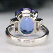 Load image into Gallery viewer, RESERVED: LAYAWAY PAYMENT 4 OF 10: Estate tanzanite and diamond ring in platinum