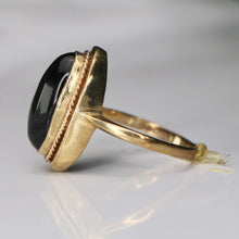 Load image into Gallery viewer, RETIREMENT SALE! Estate vintage Onyx ring in yellow gold