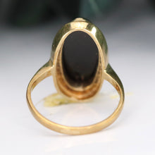 Load image into Gallery viewer, RETIREMENT SALE! Estate vintage Onyx ring in yellow gold
