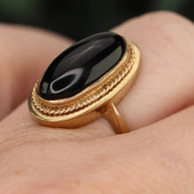 Load image into Gallery viewer, RETIREMENT SALE! Estate vintage Onyx ring in yellow gold