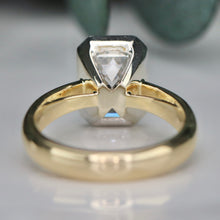 Load image into Gallery viewer, The Brielle - 3.08ct emerald cut lab grown diamond D/VS1 ring in 14k gold