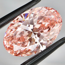 Load image into Gallery viewer, The Elena - 4.70ct oval cut lab grown diamond ring FVP/VS1 in 14k white gold