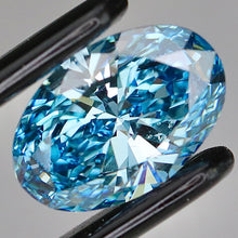 Load image into Gallery viewer, The Elena - 4.05ct oval shape lab grown diamond ring FVB/VVS2 in 14k white gold