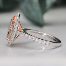 Load image into Gallery viewer, The Elena - 4.70ct oval cut lab grown diamond ring FVP/VS1 in 14k white gold