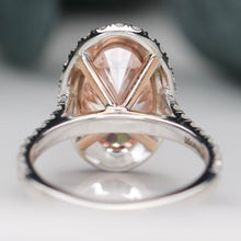 Load image into Gallery viewer, The Elena - 4.70ct oval cut lab grown diamond ring FVP/VS1 in 14k white gold