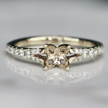 Load image into Gallery viewer, RETIREMENT SALE: Lab Grown diamond semi mount in 18k white gold