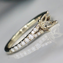 Load image into Gallery viewer, RETIREMENT SALE: Lab Grown diamond semi mount in 18k white gold