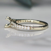 Load image into Gallery viewer, RETIREMENT SALE: Lab Grown diamond semi mount in 18k white gold