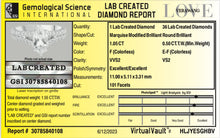 Load image into Gallery viewer, RETIREMENT SALE!! Vera Wang Designer Lab Grown Marquise diamond ring in 14k white gold