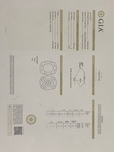 Load image into Gallery viewer, Estate Earth minded GIA 1.02ct cushion cut diamond E/VVS1 in 18k white gold