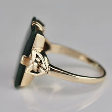 Load image into Gallery viewer, Estate vintage Bloodstone ring in yellow gold