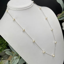 Load image into Gallery viewer, Sterling silver pearl necklace from EFFY