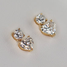 Load image into Gallery viewer, SPECIAL:  2.40ctw heart shaped lab grown diamonds E-F, VS