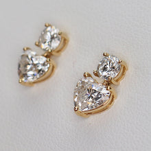 Load image into Gallery viewer, SPECIAL:  2.40ctw heart shaped lab grown diamonds E-F, VS