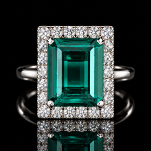 Load image into Gallery viewer, Estate Blue/Green tourmaline and diamond ring in platinum