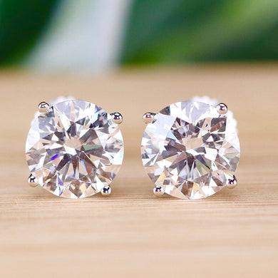 PAYMENT 3-6 OF 6: Lab grown 4.50ctw certed Diamond studs in 14k white gold