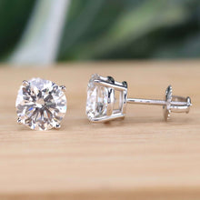 Load image into Gallery viewer, PAYMENT 1 OF 6: Lab grown 4.50ctw certed Diamond studs in 14k white gold