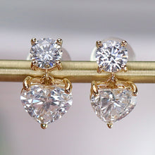 Load image into Gallery viewer, SPECIAL:  2.40ctw heart shaped lab grown diamonds E-F, VS