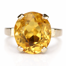 Load image into Gallery viewer, SPECIAL!  Estate vintage estate citrine ring in 14k yellow gold