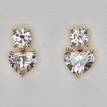 Load image into Gallery viewer, SPECIAL:  2.40ctw heart shaped lab grown diamonds E-F, VS
