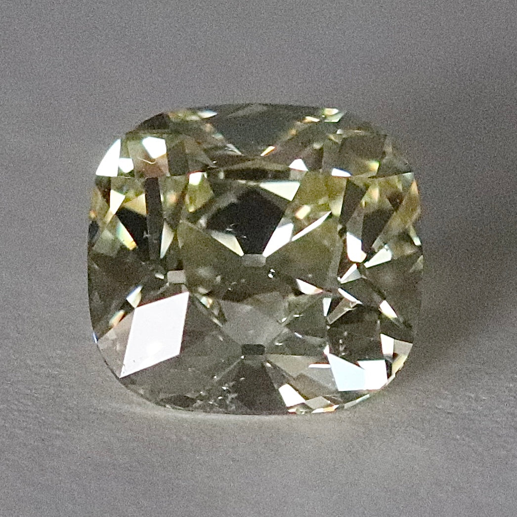 Triple Ideal cut AGS Loose AVC 1.553ct P SI1 cushion shaped diamond