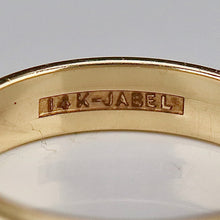 Load image into Gallery viewer, Preloved estate Jabel 4mm band in 14k yellow gold