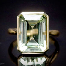 Load image into Gallery viewer, Prasiolite ring in 14k yellow gold from Manor Jewels