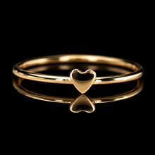 Load image into Gallery viewer, SPECIAL!  Dainty heart ring in 14k yellow gold