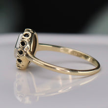 Load image into Gallery viewer, SPECIAL!  Classic vintage onyx and diamond ring in yellow gold
