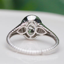 Load image into Gallery viewer, SPECIAL!  Oval shaped lab grown diamond ring in 14k white gold