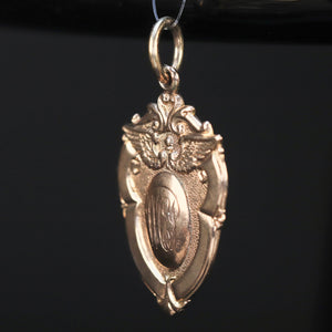 Vintage gold medal in yellow gold