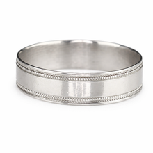 Load image into Gallery viewer, Estate Platinum milgrain band
