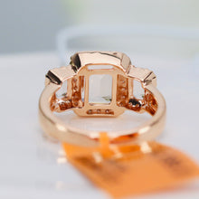 Load image into Gallery viewer, Morganite and diamond ring in 14k rose gold by Effy