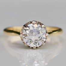 Load image into Gallery viewer, Estate vintage 18k setting with 2.01ct lab grown OEC diamond