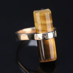 Vintage tigers eye ring in yellow gold from Manor Jewels