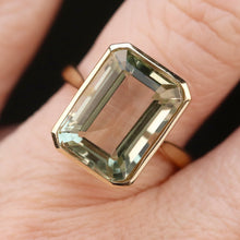 Load image into Gallery viewer, Prasiolite ring in 14k yellow gold from Manor Jewels