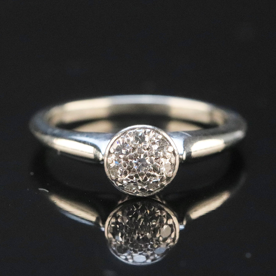 Vintage ring by Jabel with diamonds in white gold from Manor Jewels