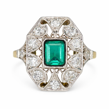 Load image into Gallery viewer, 30% OFF!  Estate vintage Edwardian plaque ring in 18k yellow gold