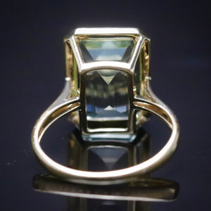 Prasiolite ring in 14k yellow gold from Manor Jewels