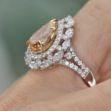 Load image into Gallery viewer, SPECIAL!  Incredible pear shaped lab grown diamond ring