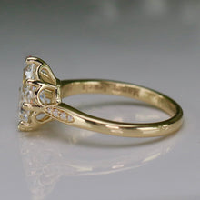 Load image into Gallery viewer, MANOR ROYAL: The Athena - 1.81ct D/VS1 Pear shaped lab grown diamond solitaire ring in 14k yellow gold